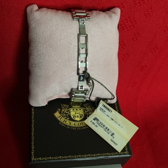 LADIES JUICY COUTURE SILVER TONE CRYSTAL WATCH - Picture 7 of 16